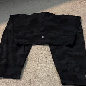 lululemon athletica Black Camo Track Pants